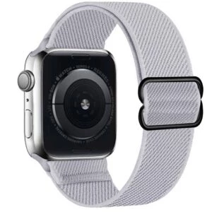 Apple Watch 38/40/41 Armband Nylon Ljusgrå