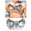 Faketatuering för bröst fake brösttatuering temporär gnuggis