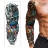 Faketatuering sleeve fake tattoo temporär gnuggis färg