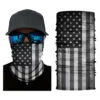 Multifunktionell Scarf Halsduk Bandana Grå Amerikansk Flagga