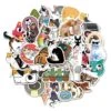 50-pack Klistermärken Dekaler Scrapbook Katter Cats