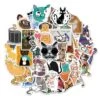 50-pack klistermärken dekaler scrapbook katter cats
