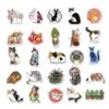 50-pack klistermärken dekaler scrapbook katter cats