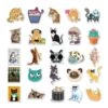 50-pack klistermärken dekaler scrapbook katter cats