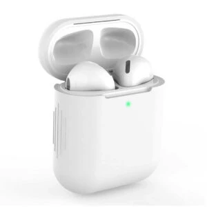 Vitt Airpods 1/2 Skal Case Fodral Stötsäkert Skyddsfodral