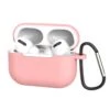 Rosa Apple Airpods Pro Fodral Stötsäkert Skyddsfodral Silikon