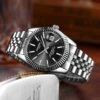 Dedima 1853 classic klocka silver svart - herrklocka steel