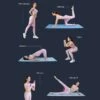 3-pack träningsband motståndsband i tyg för träning yoga hemma