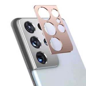 Galaxy S21 Ultra Linsskydd Skydd För Kamera Kameralins Guld