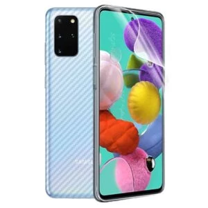Galaxy S20 Displayfilm + Kolfiber Skyddsfilm För Baksida