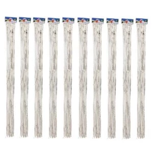 Ballongsvans Silver Glitter Metallic 10-pack Glitterdraperi