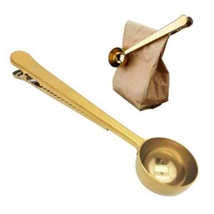Kaffemått Med Klämma Guld - Sked Med Påsklämma För Kaffe