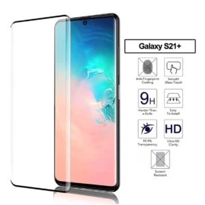Galaxy S21 Plus Heltäckande Hd Skärmskydd Kolfiber Displayfilm