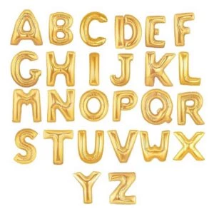 Stora Bokstavsballonger Guld 80cm