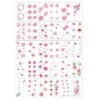 30-pack Temporära Fake Tatueringar Gnuggisar Sakura Blommor