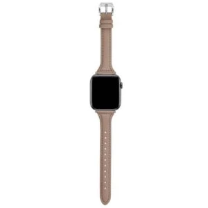 Apple Watch 42/44/45 Läderarmband Brun Slim