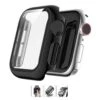 Apple Watch 7 45mm Skal Case Med Tempererat Glas Svart