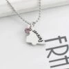 Vänskapshalsband för 4 kompisar - best friends halsband silver