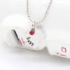 Vänskapshalsband för 4 kompisar - best friends halsband silver