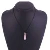 Halsband med energisten resin quarts rosenkvarts