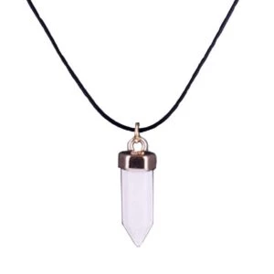 Halsband Med Energisten Resin Quarts Vit Howlit Snökvarts