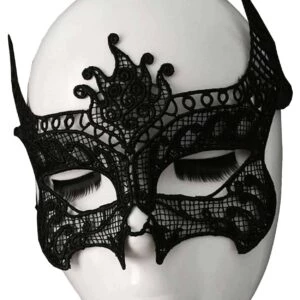 Venetiansk Ögonmask I Spets Maskerad Halloween Mask Maleficent