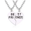 Best Friends Halsband - Vänskapshalsband För Kompisar Silver