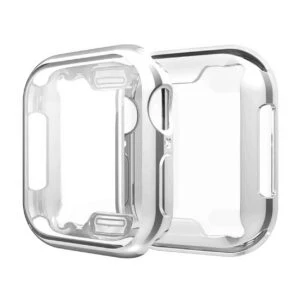 Apple Watch 7 45mm Skal Case Skärmskydd Silver