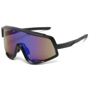 Sport Solglasögon Svart Blå Tonade Glas