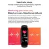 Bluetooth aktivitetsarmband fitnessarmband fitpro m6