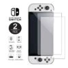 2-pack nintendo switch oled heltäckande skärmskydd i härdat glas