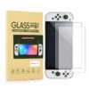 2-pack nintendo switch oled heltäckande skärmskydd i härdat glas