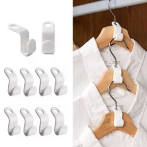 10-pack Anslutningskrok För Klädhängare Vit