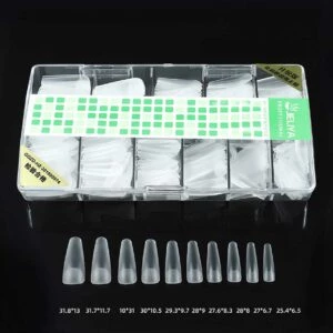 500st Nageltippar Ballerina Clear Lösnaglar Akryl Tippar