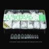 500st nageltippar oval clear lösnaglar akryl tippar