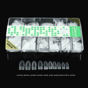 500st Nageltippar Oval Clear Lösnaglar Akryl Tippar