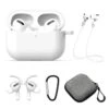 Airpods Pro Fodral Halsrem Earhooks Väska 5-i-1 Vit