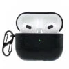 Apple Airpods 3 Väska Fodral Skyddsfodral Skinn Läder Svart