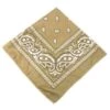 Bandana Scarf Sjal Snusnäsduk Paisleymönster Beige
