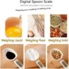 Digital köksvåg med sked skopa skedvåg 500g/0,5g matlagning