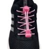Elastiska skosnören (inklusive dragsko) - no tie shoelaces - rosa