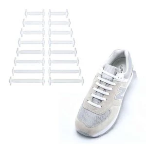 Elastiska Skosnören Silikon - För Alla Typer Av Skor Vit