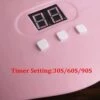 54w uv/led-lampa för naglar med timer - nagellampa