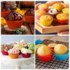 Silikon muffinsformar / bullformar - 12-pack bakformar