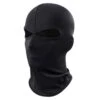 Tunn Svart Balaclava Skidmask Rånarluva 2 Hål