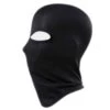 Tunn svart balaclava skidmask rånarluva 2 hål