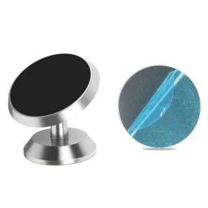 360° Magnet Mobilhållare Självhäftande Bilhållare Silver