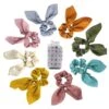 8-pack Scrunchies Hårsnoddar Satin Olika Färger