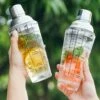 Cocktailshaker med drinkrecept 400ml shaker glas rostfritt stål