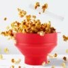 Popcornskål silikon microskål för popcorn - hopfällbar